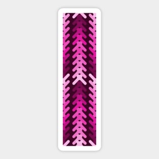 Hot pink arrow heads Sticker